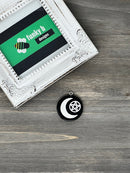 Solid Color Moon and Pentacle Resin Charm