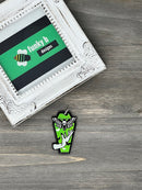 Death Moth Coffin Acrylic Charm