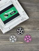 Solid Color Pentacle Resin Charm