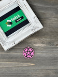 Solid Color Pentacle Resin Charm