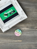 Gradient Glitter Pentacle Resin Charm