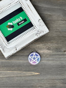 Gradient Glitter Pentacle Resin Charm