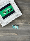 Solid Glitter Pentacle Moons Resin Charm