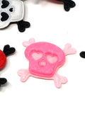 Small Furry Skull Applique - Pack of 5