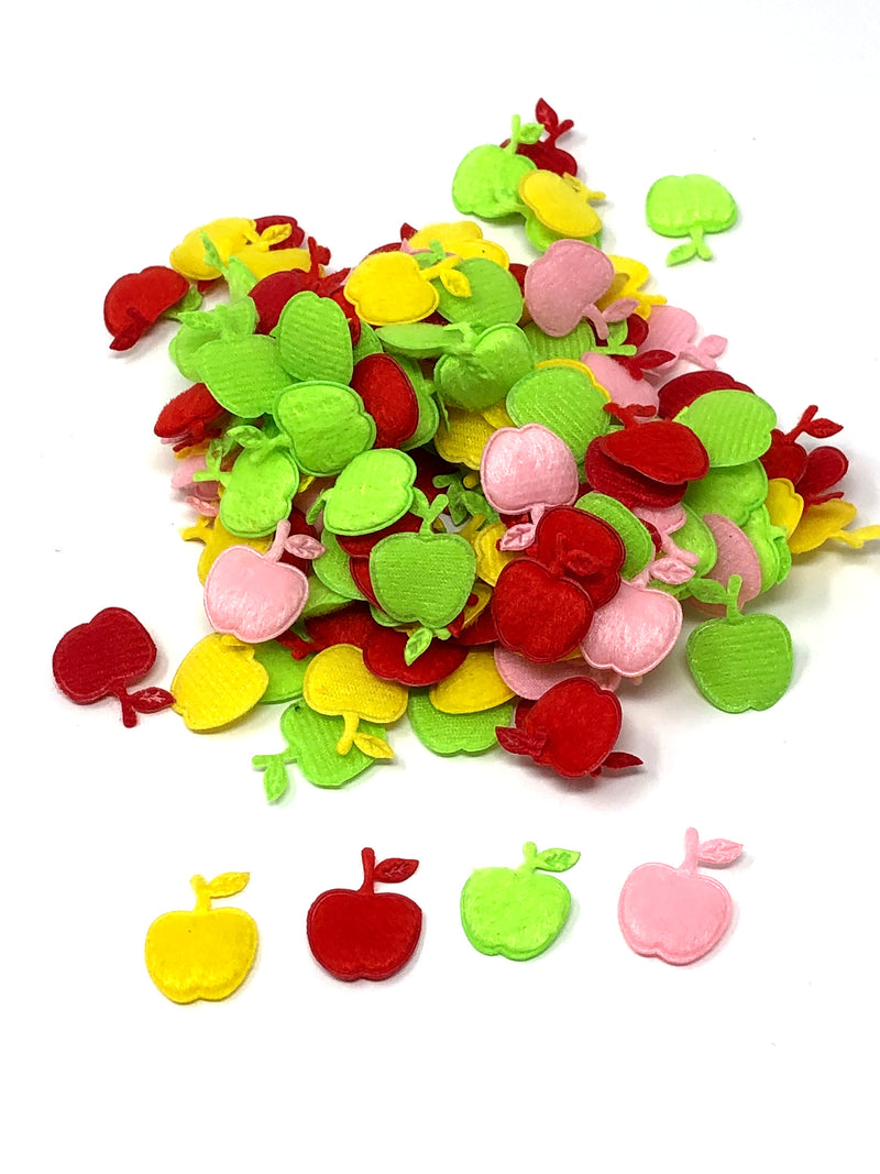 Small Furry Apple Applique (pack of 10)