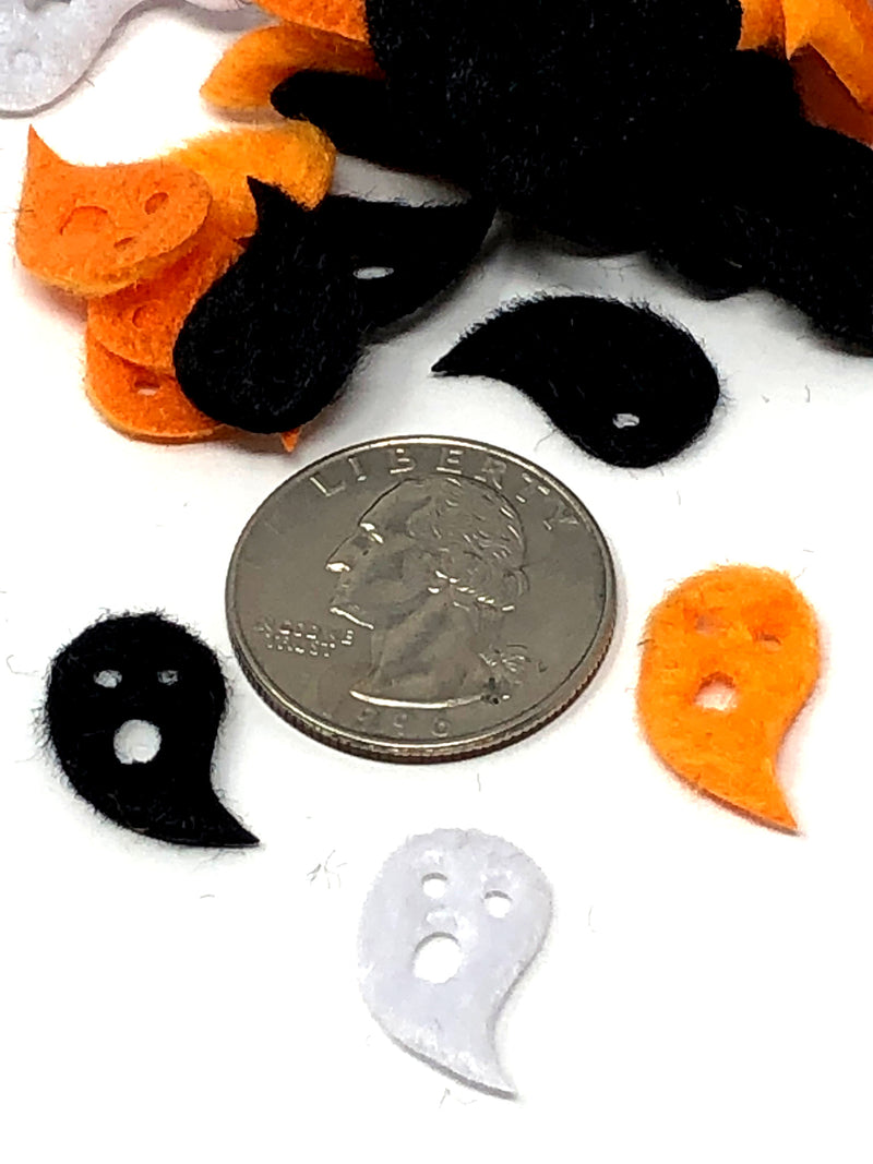 Tiny Furry Ghost Applique (5 pack)