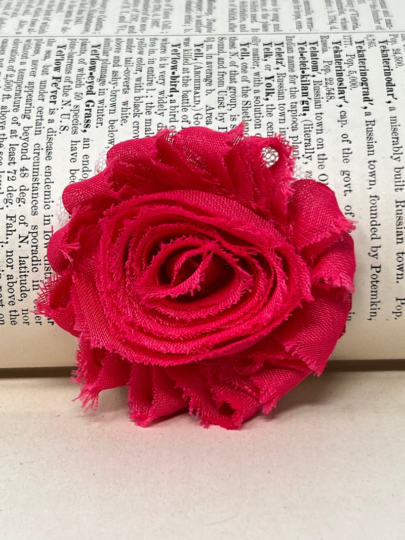 2.5" Rose Shabby Flower
