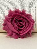 2.5" Mauve Shabby Flower