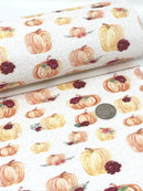 Watercolor Floral Pumpkins Chunky Glitter Sheet