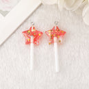 Red Star Lollipop Resin Charm