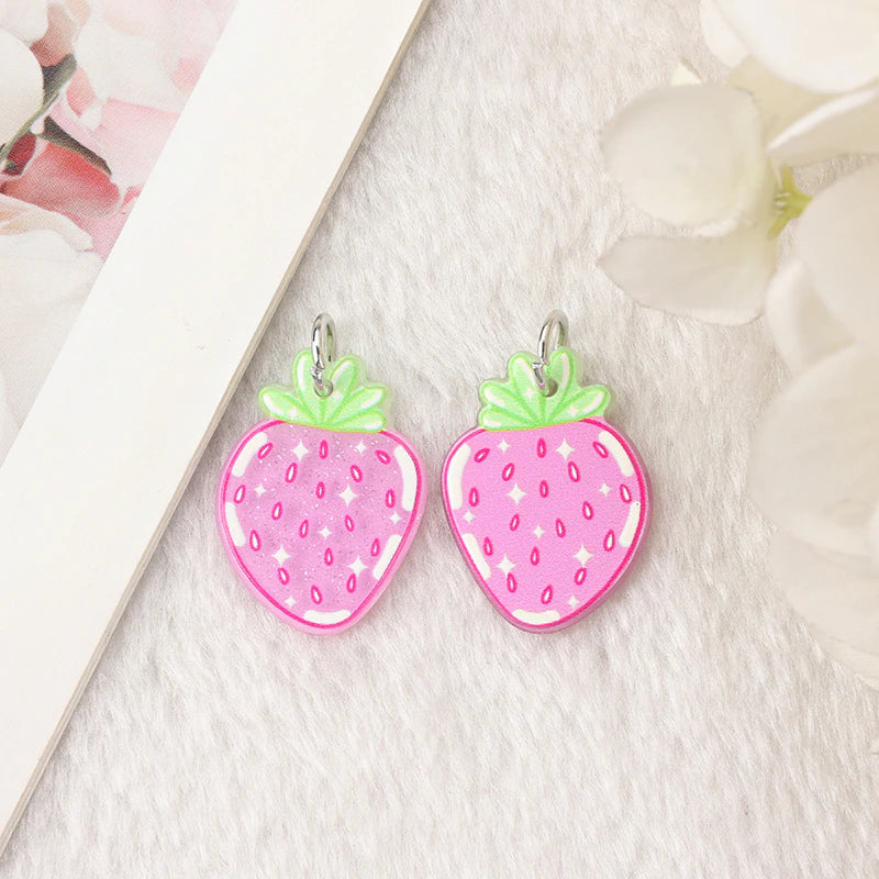 Strawberry Acrylic Charm