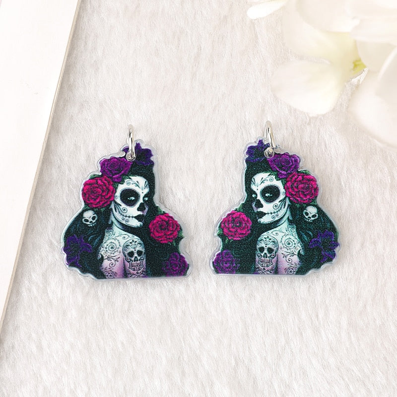 Catrina de la Rosa Acrylic Charm