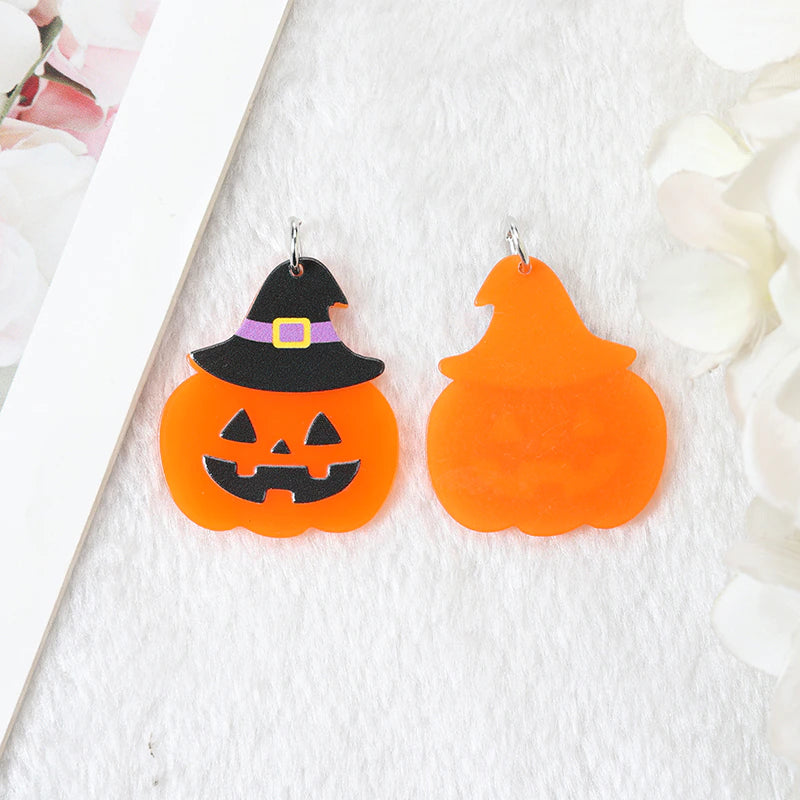 Pumpkin Witch Acrylic Charm