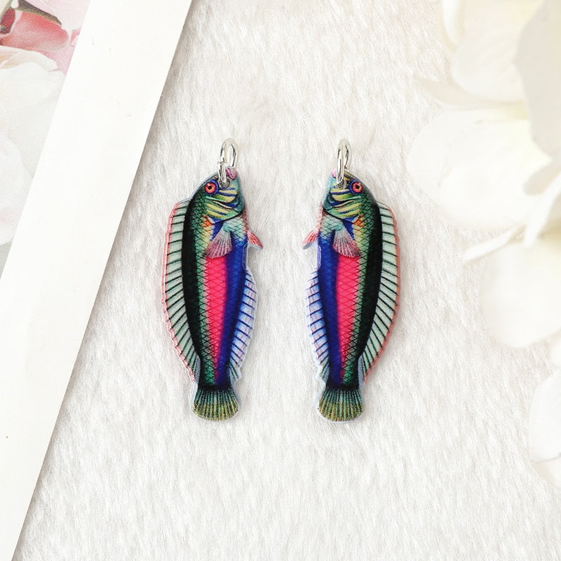 Colorful Fish Acrylic Charm