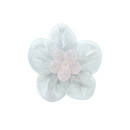 White and Pink Organza Flowers