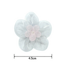 White and Pink Organza Flowers