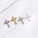 Small Rhinestone Cross Flatback