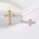 Small Rhinestone Cross Flatback