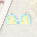 Ukraine Boho Rainbow Acrylic Charm