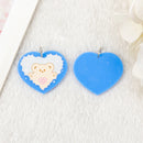 Bear Heart Acrylic Charm