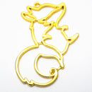 Dancing Fox Hollow Frame Pendant
