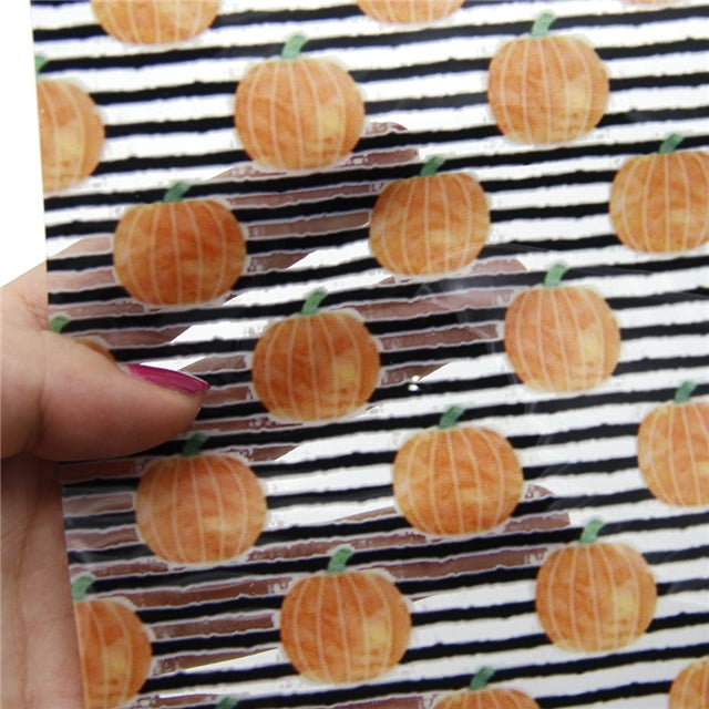 Pumpkin Stripes Clear Jelly Sheet