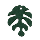 Wood Leaf Charm