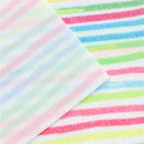 Spring Stripes Fine Glitter Stretchy Fabric Sheet