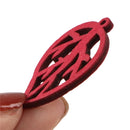 Wood Leaf Charm