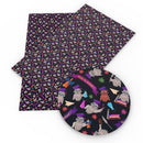 Back to School Owls Faux Leather Sheet