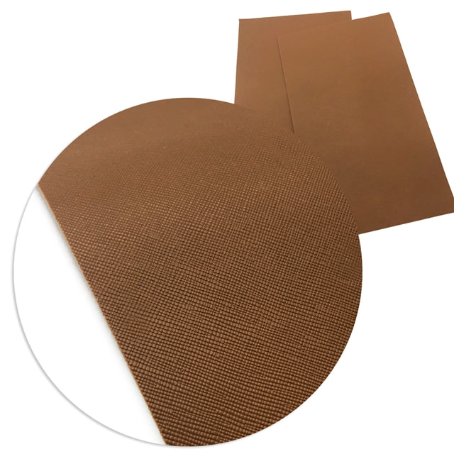 Solid Brown Faux Leather Sheet
