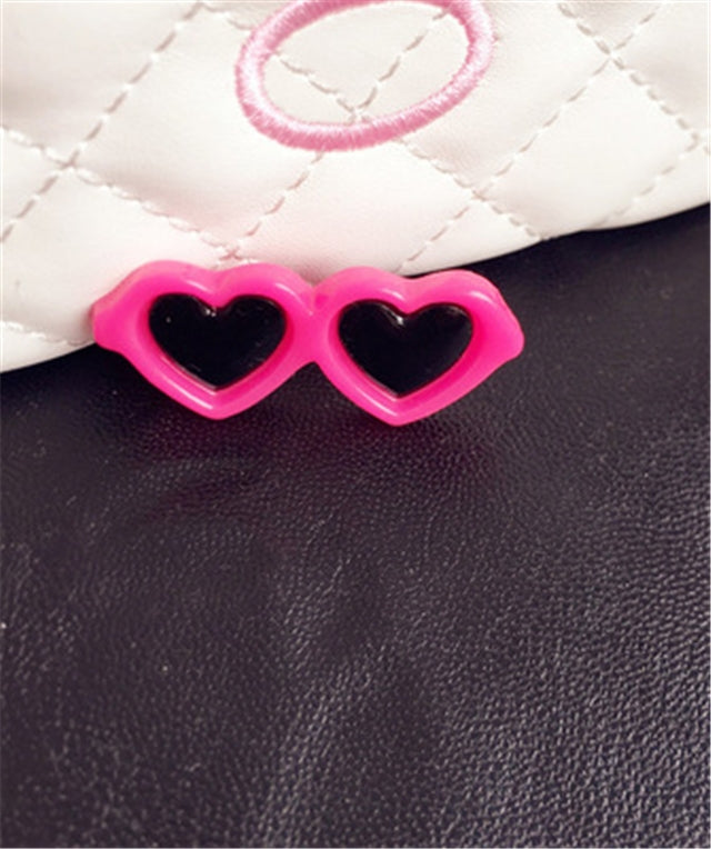 Pink Heart Sunglasses 3D Resin