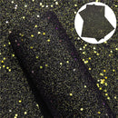 Black and Gold Multicolor Fine Glitter Sheet