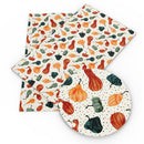 Watercolor Gourds Faux Leather Sheet