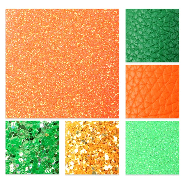St. Patrick's Day Glitter and Litchi Sheet Pack (6 sheets)