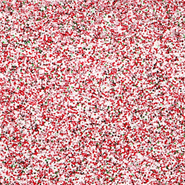 Red, White and Green Chunky Glitter Sheet