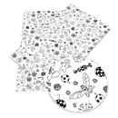 Color Your Own Christmas Faux Leather Sheet