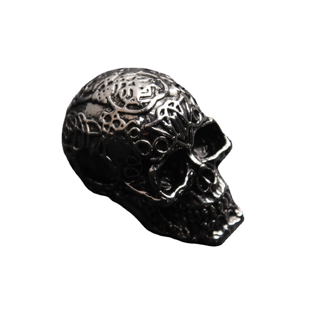 Large Metal Skull Bead