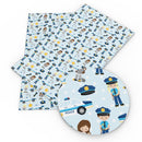 Police Officer Faux Leather Sheet