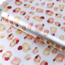 Watercolor Floral Pumpkins Pearlized Metallic Sheet