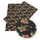 Christmas Pinecone Smooth Faux Leather Sheet