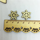 Small Snowflake Wood Blank - Pack of 10