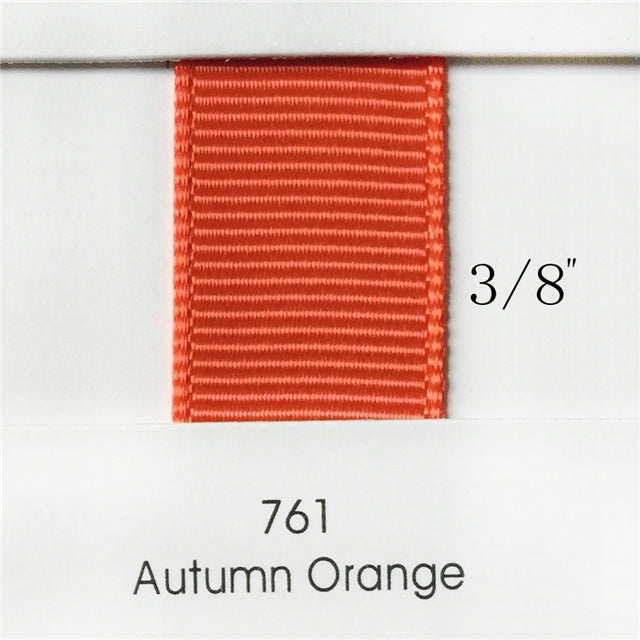 3/8” Solid Autumn Orange Ribbon