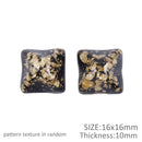 Gold and Black 3D Resin - Pack of 5