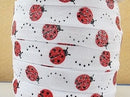 Lady Bug Glitter Fold Over Elastic