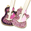 Guitar Rhinestone Pendant