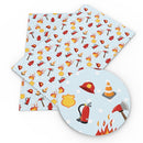 Fire Fighter Tools Faux Leather Sheet