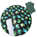 Green Hands Faux Leather Sheet