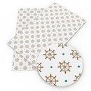 Ship Wheel Faux Leather Sheet