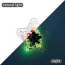 Christmas Star PVC Shaker Applique